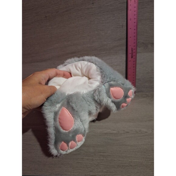 Vintage Arts Toy Hand Puppet Gray Bunny Rabbit Plush - Picture 3 of 5